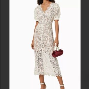 SELF-PORTRAIT Camellia Corded Lace Dress